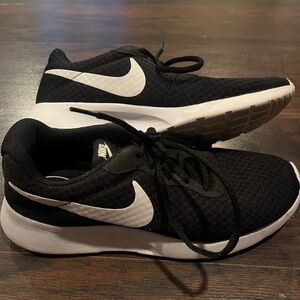 Nike Black Mesh Sneakers with White Details
